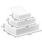 Vintiquewise White Velvet Vintage Storage Wooden Antique Classic Decorative Book Box Holder, PK 3 QI004265.WT-M - alternate 6